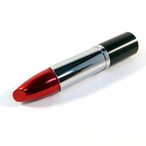 Ulticool - Pintalabios 8 GB - Lipstick Red - Memoria Almacenamiento de Datos – USB Flash Pen Drive Memory Stick - Rojo y Plata