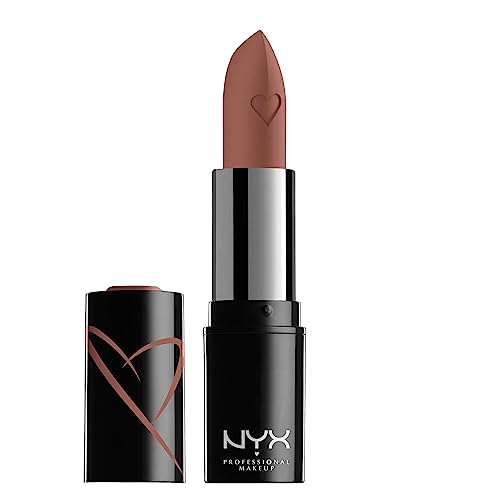 NYX Professional Makeup Pintalabios satinado Shout Loud Satin Lipstick, Tono ultrasaturado, Fórmula vegana, Cali
