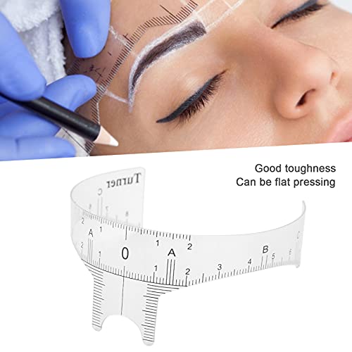 Voluxe Regla de la ceja, accesorio de reglas de cejas regla de microblading herramienta de medición de cejas para maquillaje(Nez puente Regla B)
