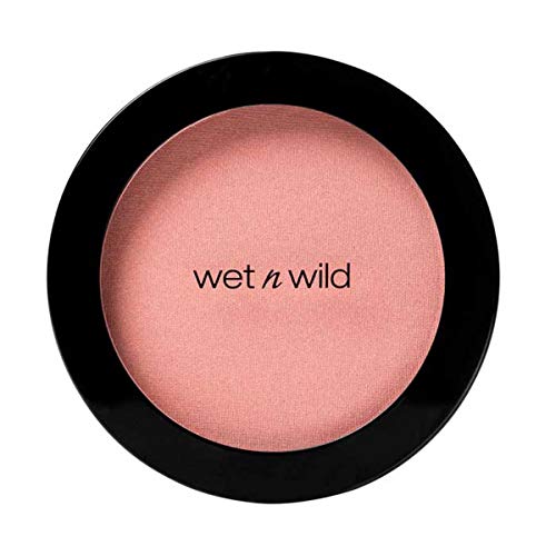 Wet n Wild - Color Icon Blush - Polvo Iluminador Prensado Suave y Aterciopelado - Color Duradero y Modulable, con Efecto Natural - Fórmula con Aceite de Jojoba - Vegano - Pinch Me Pink - 1 Unidad