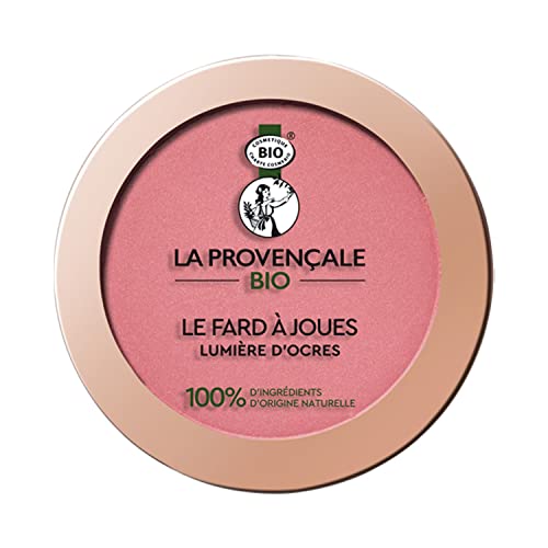 La Provençale Bio – El colorete de luz de ocres con certificado orgánico, efecto de buena mina, para todo tipo de pieles, tinte: rosa arenisca (01), lápiz, natural